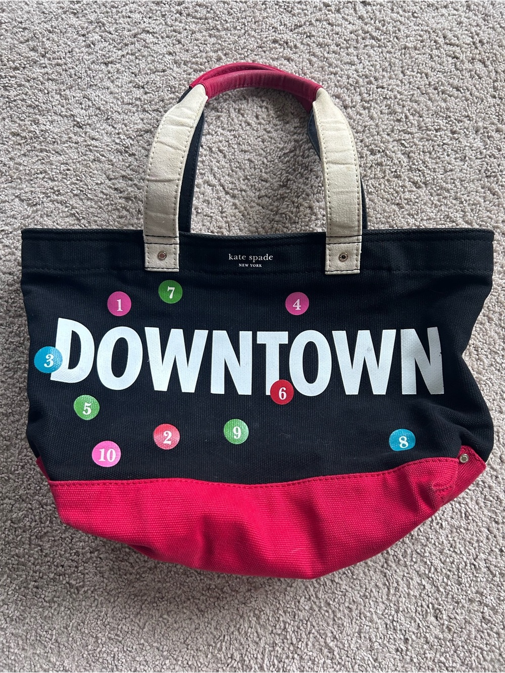 kate spade uptown/downtown Canvas Tote